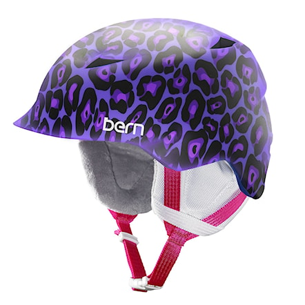 Snowboard Helmet Bern Camina satin purple leopard 2016 - 1