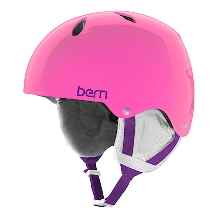 Snowboard Helmet Bern Team Diabla Jr translucent pink 2018 - 1