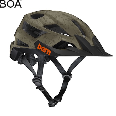 Bike Helmet Bern FL-1 XC matte earth topo 2021 - 1