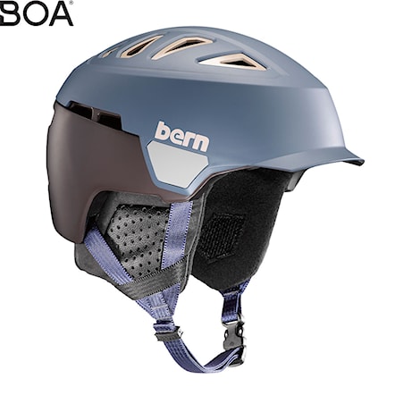 Helma na snowboard Bern Heist Brim matte denim 2019 - 1