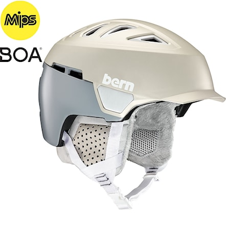 Snowboard Helmet Bern Heist Brim Mips satin delphin grey 2020 - 1