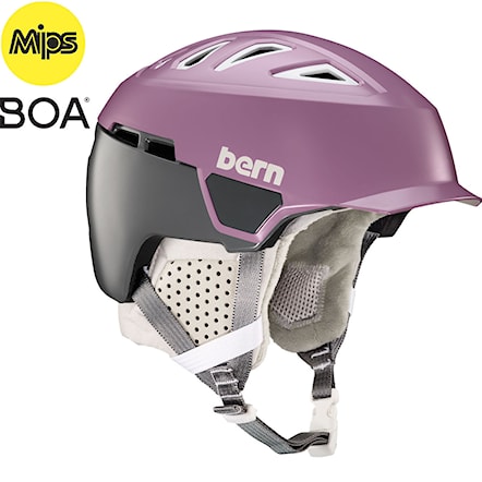 Snowboard Helmet Bern Heist Brim Mips satin lilac 2020 - 1