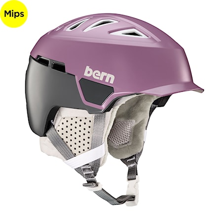 Kask snowboardowy Bern Heist Brim Mips satin lilac 2021 - 1