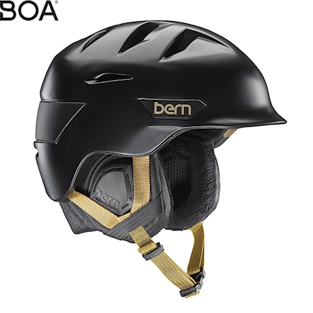 Snowboard Helmet Bern Hepburn satin black 2017 - 1