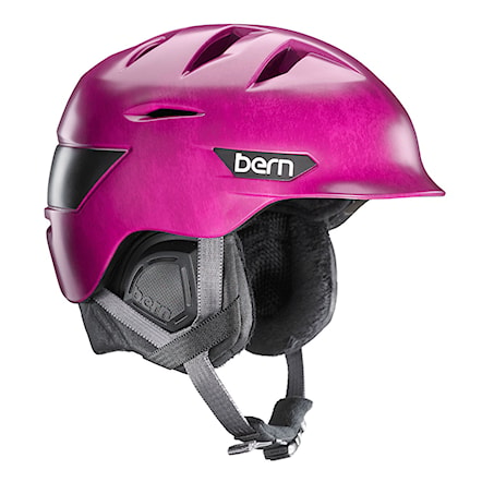 Snowboard Helmet Bern Hepburn satin fuchsia acid wash 2016 - 1