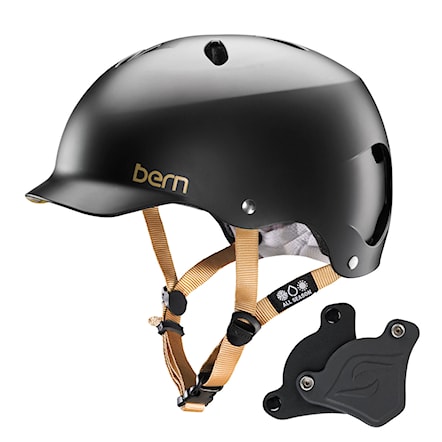 Skateboard Helmet Bern Lenox H2O Wep satin black 2018 - 1
