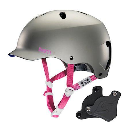 Skateboard Helmet Bern Lenox H2O Wep satin grey 2018 - 1
