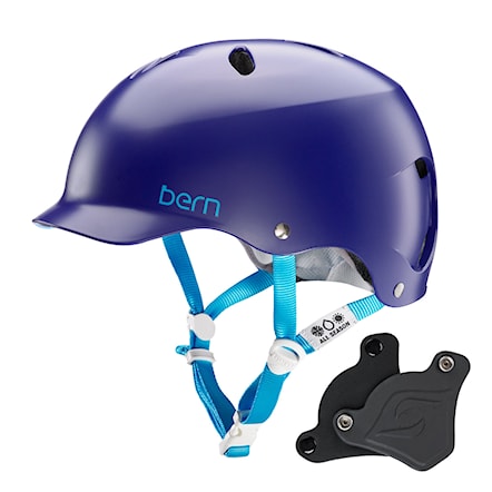 Wakeboard Helmet Bern Lenox H2O Wep satin midnight blue 2018 - 1