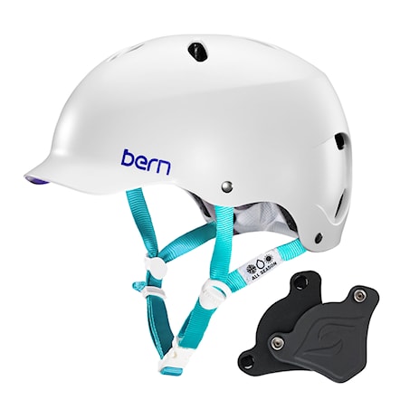 Skateboard Helmet Bern Lenox H2O Wep satin white multi 2018 - 1