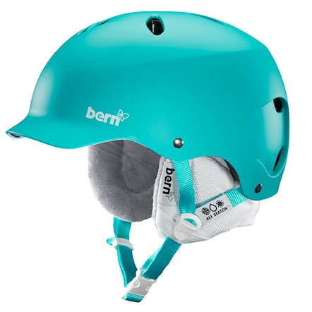 Snowboard Helmet Bern Lenox matte turquoise 2014 - 1