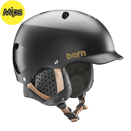 Snowboard Helmet Bern Lenox Mips satin black 2019 - 1