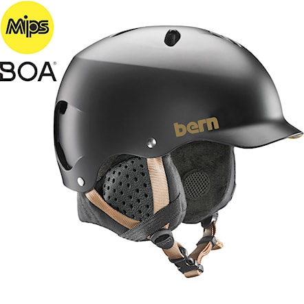 Snowboard Helmet Bern Lenox Mips satin black 2020 - 1