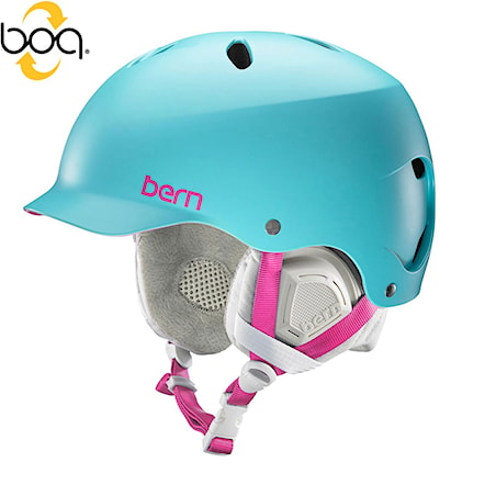 Snowboard Helmet Bern Lenox satin aqua 2017 - 1