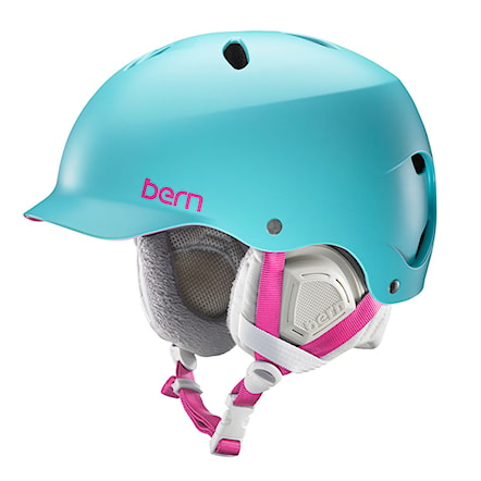 Snowboard Helmet Bern Lenox satin aqua green 2016 - 1