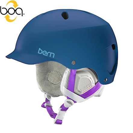 Snowboard Helmet Bern Lenox satin navy blue 2017 - 1