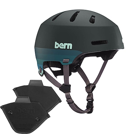 Wakeboard Helmet Bern Macon 2.0 H2O matte retro forest green 2021 - 1