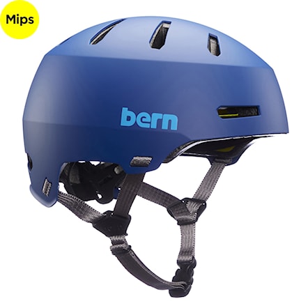 Bike Helmet Bern Macon 2.0 Mips matte blue wave | Snowboard Zezula