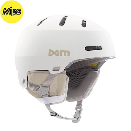 Snowboard Helmet Bern Macon 2.0 Mips matte white 2021 - 1