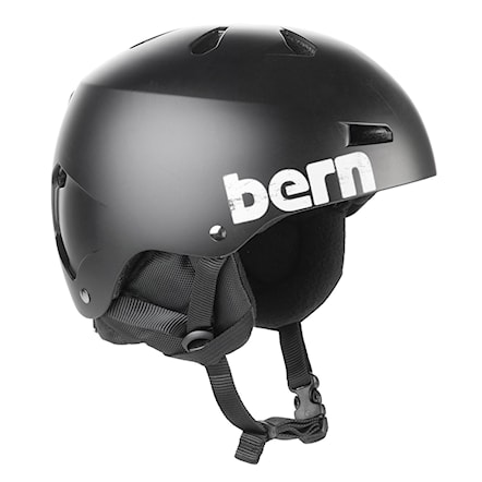 Kask snowboardowy Bern Macon 8Tracks Audio matte black 2015 - 1