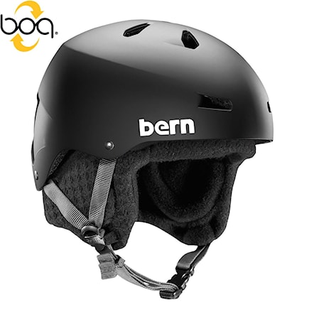 Snowboard Helmet Bern Macon 8Tracks matte black 2017 - 1