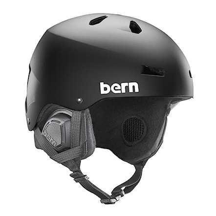 Snowboard Helmet Bern Macon Crank Fit matte black 2018 - 1