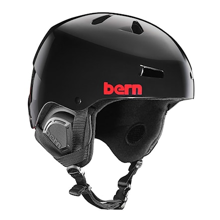 Snowboard Helmet Bern Macon gloss black henrik harlaut 2018 - 1
