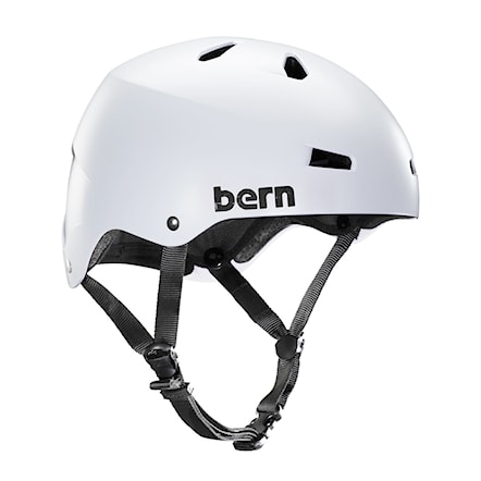Skateboard Helmet Bern Macon H2O satin white 2018 - 1