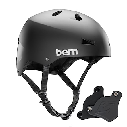 Skateboard Helmet Bern Macon H2O Wep matte black 2018 - 1