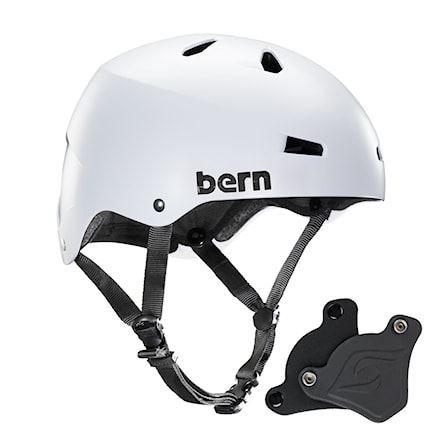 Skateboard Helmet Bern Macon H2O Wep satin white 2018 - 1