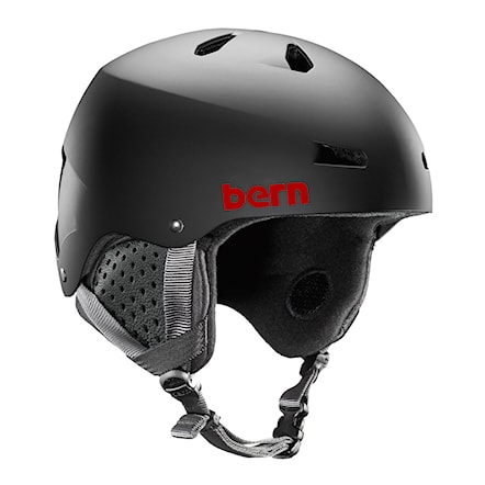 Snowboard Helmet Bern Macon matte black henrik harlaut pro 2019 - 1
