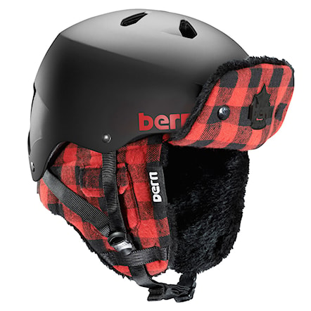 Helma na snowboard Bern Macon matte black/red buffalo hunter 2014 - 1