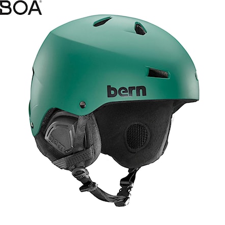 Snowboard Helmet Bern Macon matte hunter green 2017 - 1