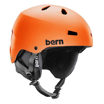 Snowboard Helmet Bern Macon matte orange 2015 - 1
