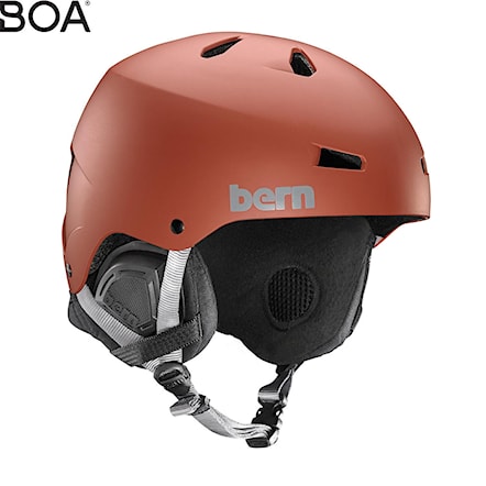 Snowboard Helmet Bern Macon matte oxblood 2017 - 1