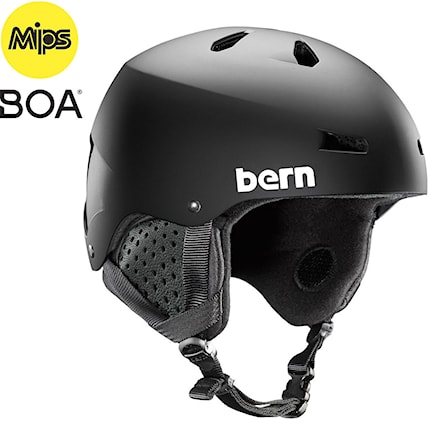 Snowboard Helmet Bern Macon Mips matte black 2020 - 1