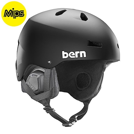 Snowboard Helmet Bern Macon Mips matte black 2018 - 1