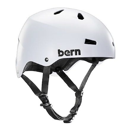 Skateboard Helmet Bern Macon satin white 2014 - 1