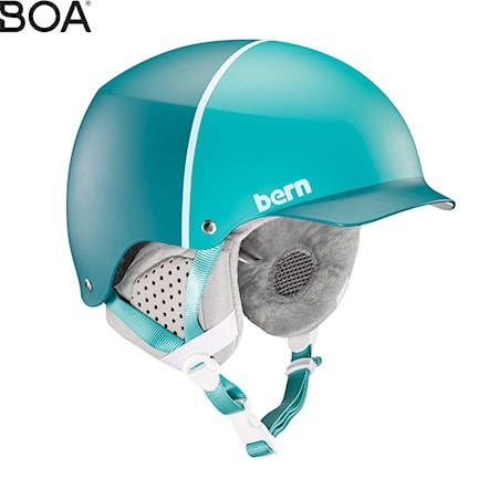 Snowboard Helmet Bern Muse satin teal hatstyle 2019 - 1