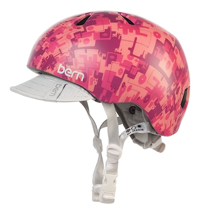 Skateboard Helmet Bern Nina satin pink camo 2015 - 1