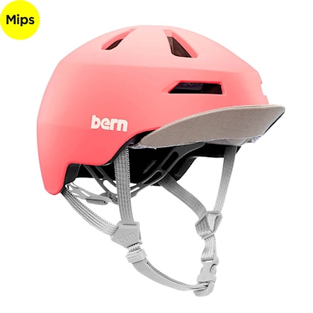 Kask rowerowy Bern Nino 2.0 Mips matte grapefruit 2021 - 1