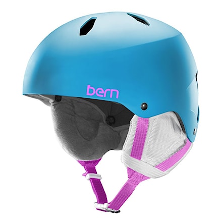 Snowboard Helmet Bern Team Diabla Jr satin cyan 2018 - 1
