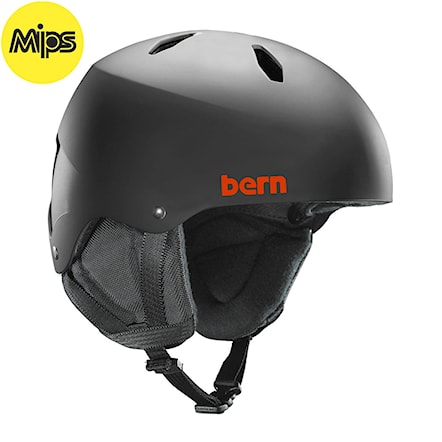 Snowboard Helmet Bern Team Diablo Mips matte black 2019 - 1