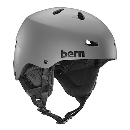 Kask snowboardowy Bern Team Macon matte grey 2018 - 1