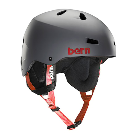 Kask snowboardowy Bern Team Macon matte grey 2016 - 1