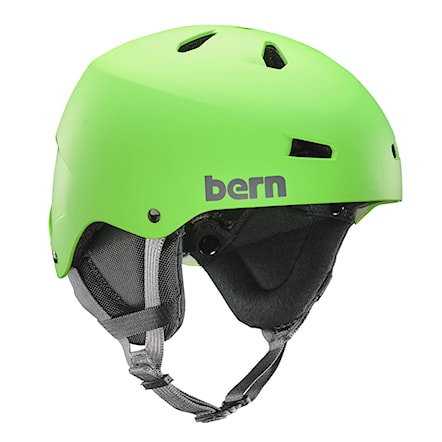 Helma na snowboard Bern Team Macon matte neon green 2018 - 1