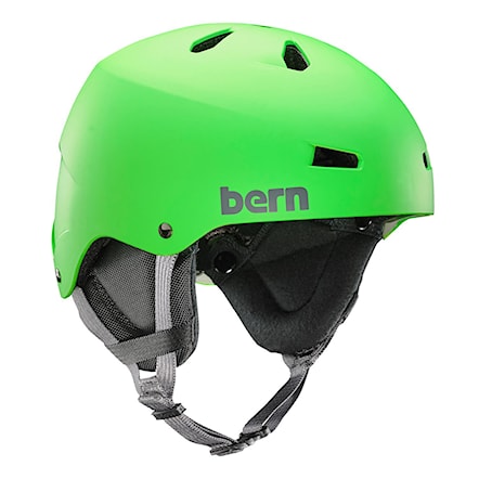 Snowboard Helmet Bern Team Macon neon green 2017 - 1