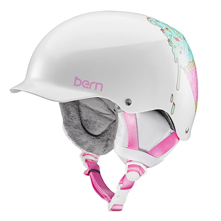 Snowboard Helmet Bern Team Muse satin white ice cream 2017 - 1