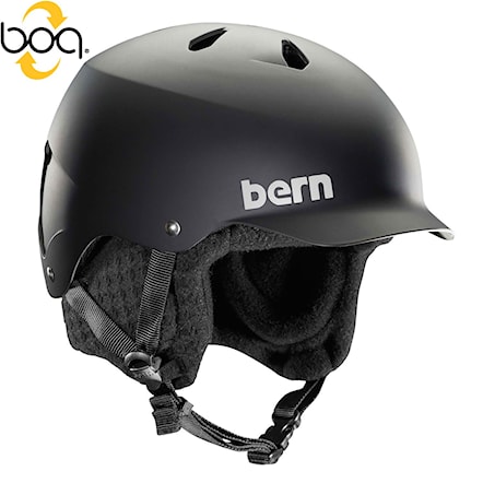 Snowboard Helmet Bern Watts 8Tracks matte black 2017 - 1