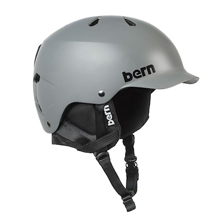 Snowboard Helmet Bern Watts Crank-Fit matte grey 2019 - 1