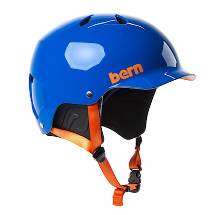 Skateboard Helmet Bern Watts H2O gloss azure blue 2017 - 1